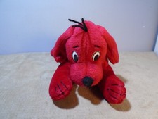 1997 CLIFFORD THE BIG RED DOG BEANIE 8  PLUSH SCHOLASTIC SIDE KICKS ML109 