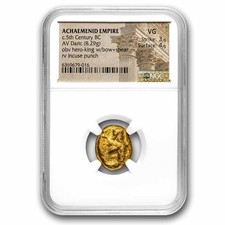Achaemenid Gold AV Daric (circa 5th Century BC) VG NGC (3/4)