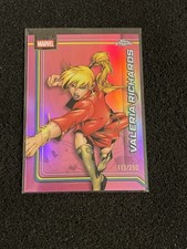 Valeria Richards 2026 Topps Chrome Marvel Pink Refractor #d /250 #186