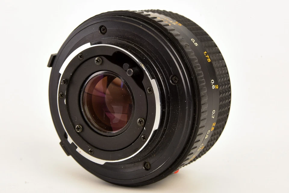 Lente Minolta MD 50 mm f/2 estándar Prime MF para cámaras MD MC SR montura 35 mm V25 Foto 3 de 4