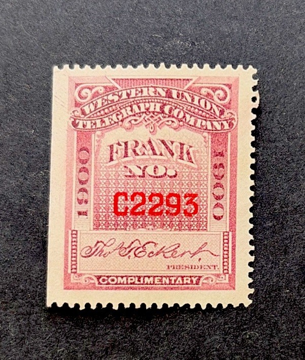 US Scott 16T30 Superb 1900 Western Union Telegraph Stamp MNG