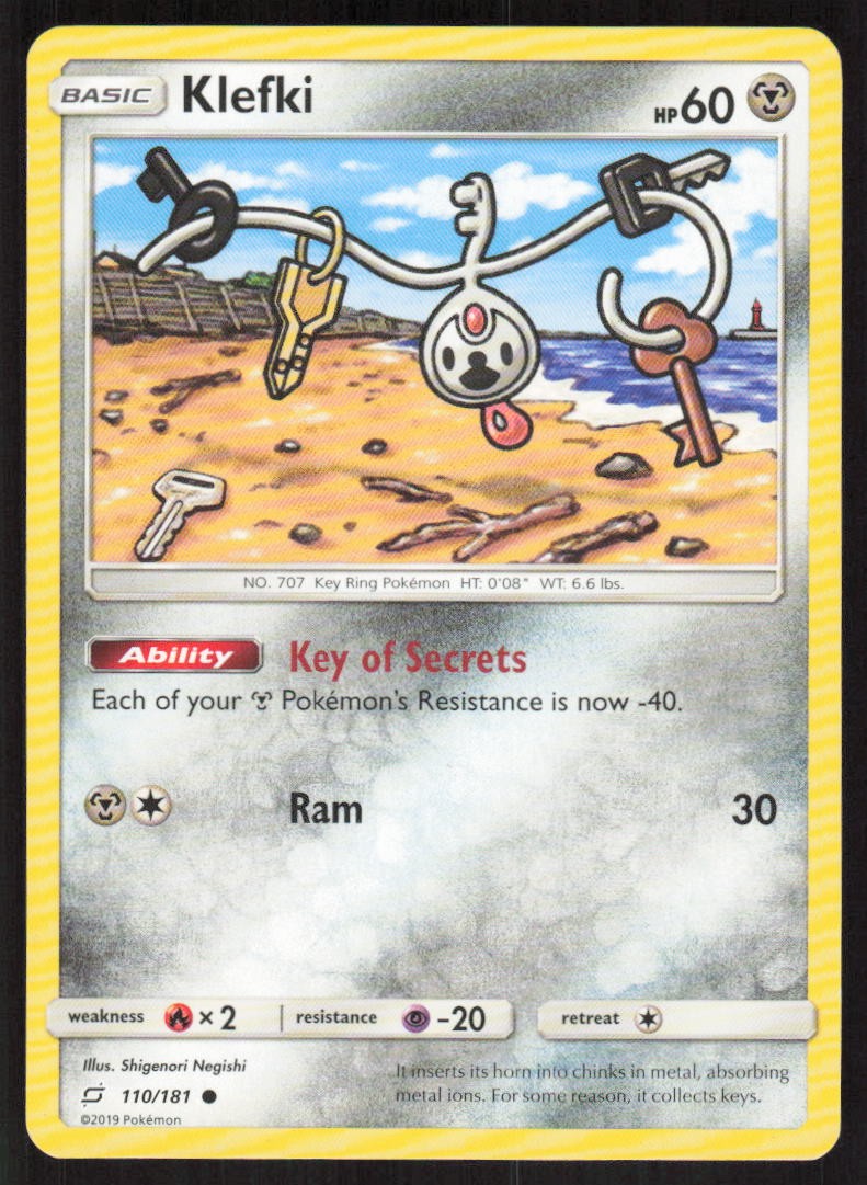 Pokemon Klefki Common 110/181 SM - Team Up LP