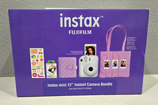 Fujifilm Instax Mini 12 Holiday Bundle - Instant Film Camera - Pastel Blue