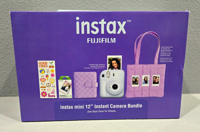 Fujifilm Instax Mini 12 Holiday Bundle - Instant Film Camera - Pastel Blue