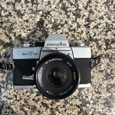 MINOLTA SRT 101 SLR 35mm Film Camera w/ MC Sears Lens 28mm F2.8Lens From Japan