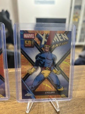 Topps Chrome Marvel Comics Cyclops X-Men Giant Size 50th Anniversary #XM-10 /50