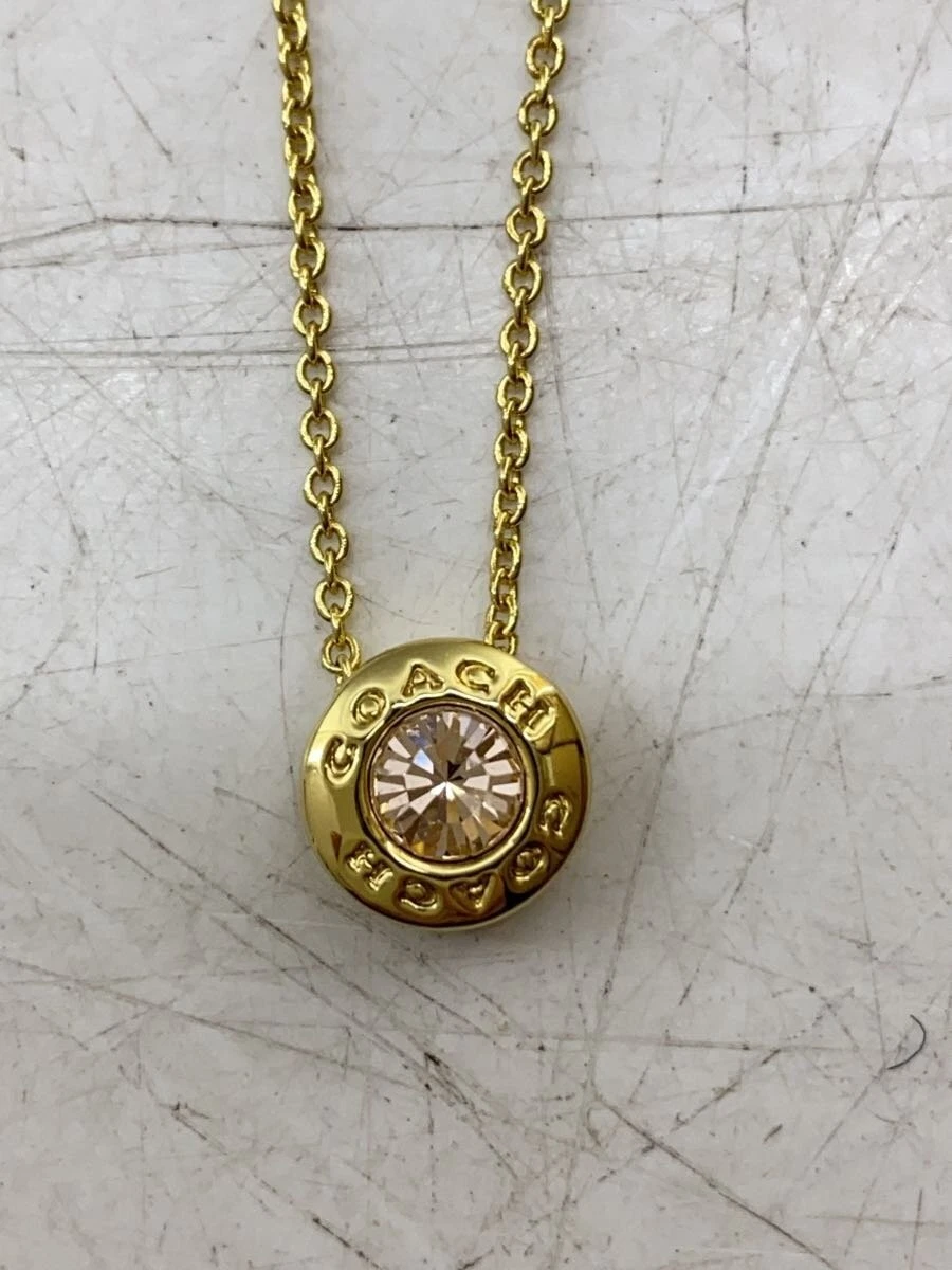 COACH Collana Pietra Colorata GLD Top con Donna