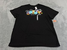 NEW Disney Parks Shirt Adult Large Black Mickey Mouse Classic 1928 Retro Blue
