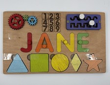 New Custom Baby Kids Puzzle Customized Jane Interactive Wood Puzzle