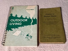 Lot x 2 Field and Camp Notebook 1930 Comstock & Outdoor Living R.O. Bale 1961 PB