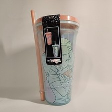 Zak Everyday Smiles Disney Princess Tumblers w Straws Set Of 2 - Jasmine