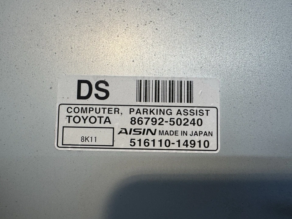 Lexus LS460 2009 asistencia de estacionamiento con módulo de control de estacionamiento automático id 86792-50240 OEM Foto 2 de 4