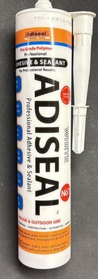 ADISEAL 9.8-oz Exterior, WHITE Paintable Pro Polymer Adhesive Sealant Caulk