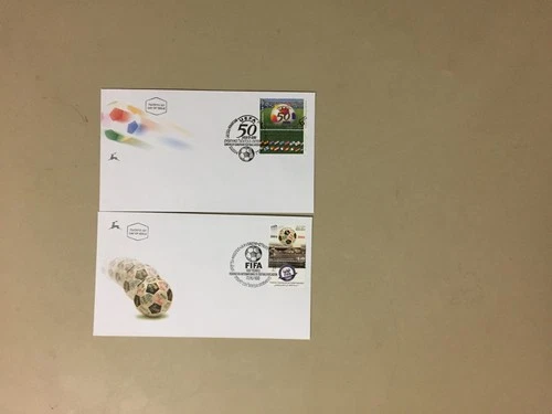Set of two 2004 Israel FIFA-SOCCER fdc
