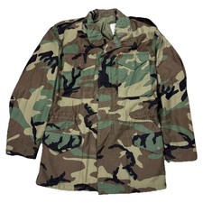 US Military M-65 Field Jacket Woodland Camo Small Long Alpha Industries 1983
