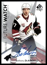 2016-17 SP Authentic Future Watch Auto Anthony DeAngelo RC Auto 986/999 #172