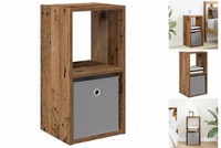 Nachttisch Nachtschrank Nachtkommode Altholz 30,5X27X59,5 Cm Holzwerkstoff