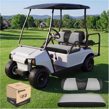 10L0L Golf Cart Seat Covers, Super Comfort Cooler Than Vinyl Seat Cover, Front a
