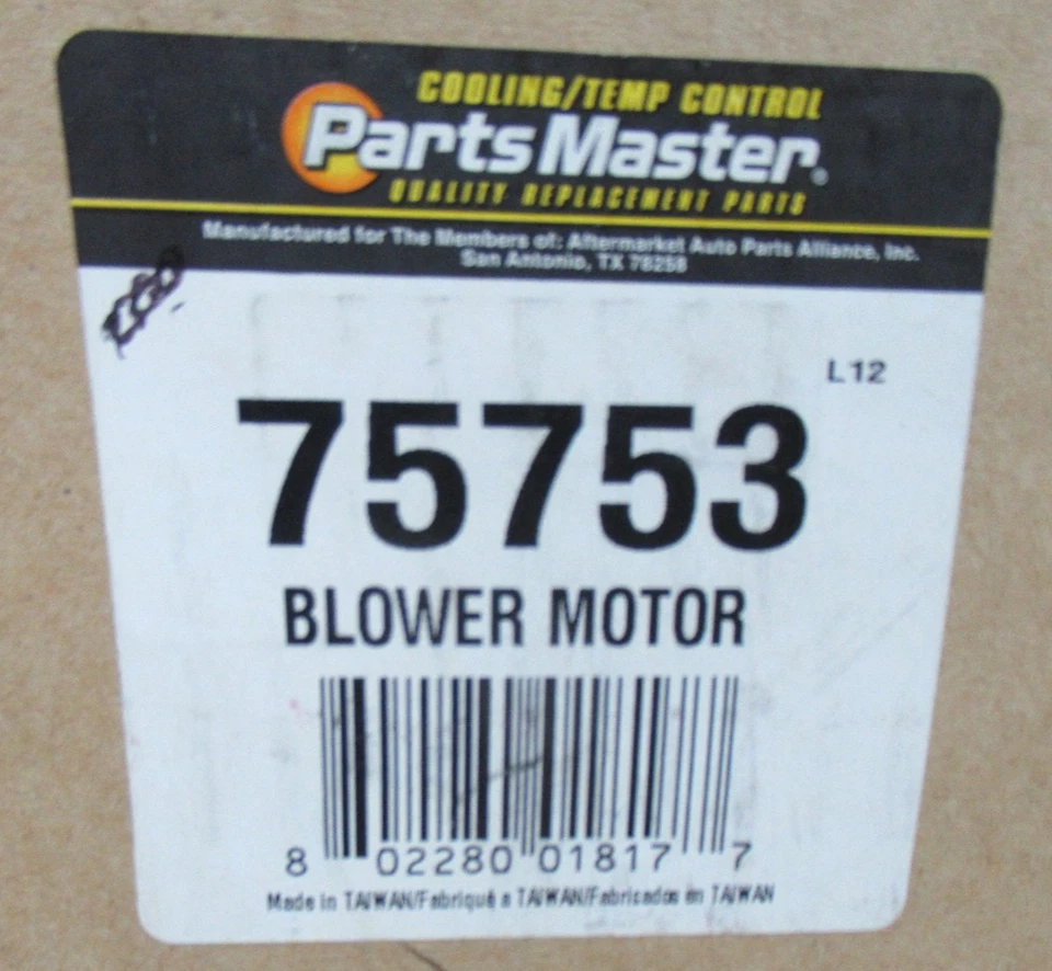 MOTOR SOPLADOR REPUESTOS MASTER 75753 BUICK, PONTIAC, MONTE Foto 3 de 4