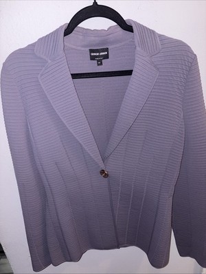 Giorgio Armani Authentic Italy Wool Silk Blend Jacket Size 44 Blazer AUTHENTIC