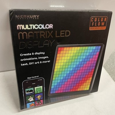 Merkury Innovations Pixel Display Bluetooth Matrix LED 6.5'' Multicolor NEW