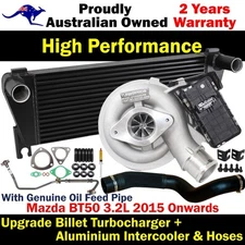 Billet Turbor&Intercooler+Hoses&Oil Feed Pipe For Mazda BT50 3.2L 2015 Onwards