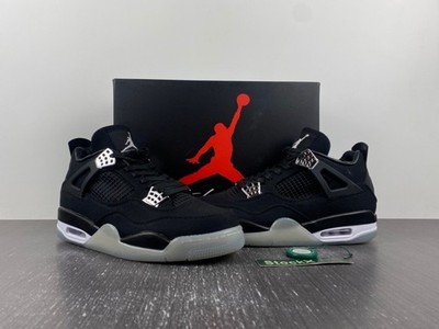 MEN Jordan 4 Retro SE Black Canvas - All Size US 7-12