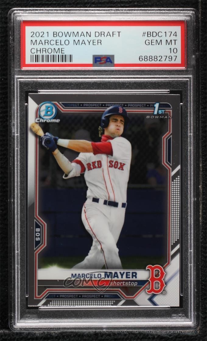 2021 Bowman Draft Chrome Marcelo Mayer #BDC-174 PSA 10 GEM MT 0c3e