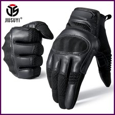 Tactical Full Finger Gloves Leather Airsoft Combat Outdoor Hunting Touch Screen