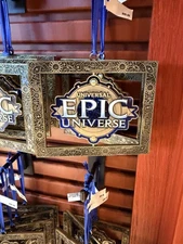 Universal Epic Universe Spinning Christmas Holiday Ornament Brand New Exclusive