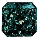 95.19 ct VVS1/Brown Blue Radiant Loose Moissanite Diamond/ Pass Diamond Tester