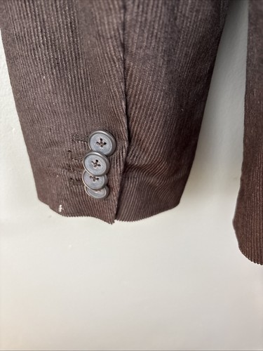 Guess Jeans Brown XL Corduroy Sport Coat 2 Button Preppy Cowboy - Picture 7 of 11