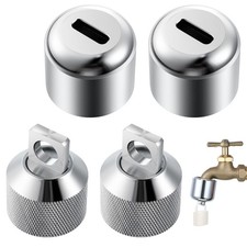 2Pack Outdoor Faucet Lock Hose Bibb Lock Fits for 3/4 Inch Faucet or Hose Spigot