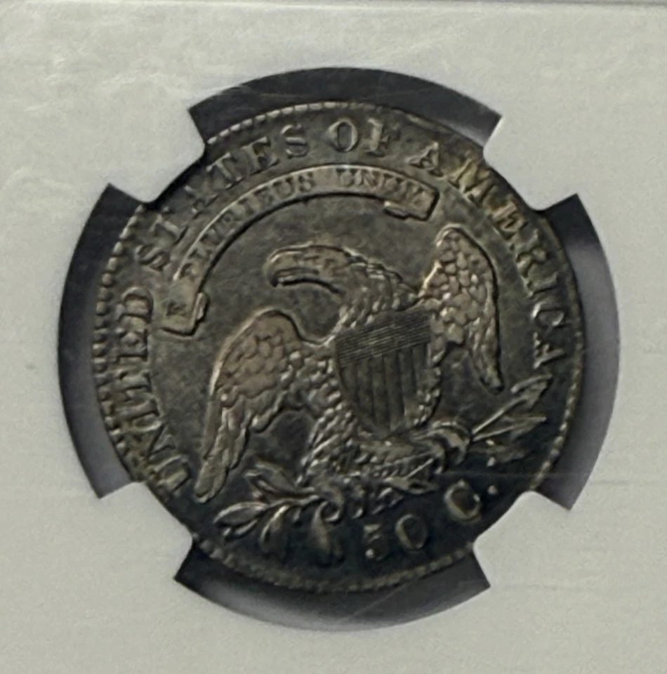 NGC 1830 VF-35  Capped Bust Half Dollar Great Toning - Image 3 of 3