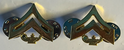 Paar USMC Marine JROTC Kadett CORPORAL Rang kleine Chevron Pins