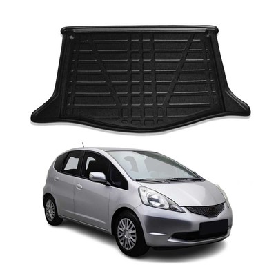 OMAC Cargo Mats Liner for Honda Fit 2009-2013 Black All-Weather TPE