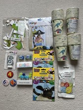 Boys Birthday party Items. Age 5 -6. 15 Items .All New