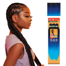 X-Pression Prestretched Braiding Hair - 3X Braid 58 Inch All Kanekalon Flame Ret