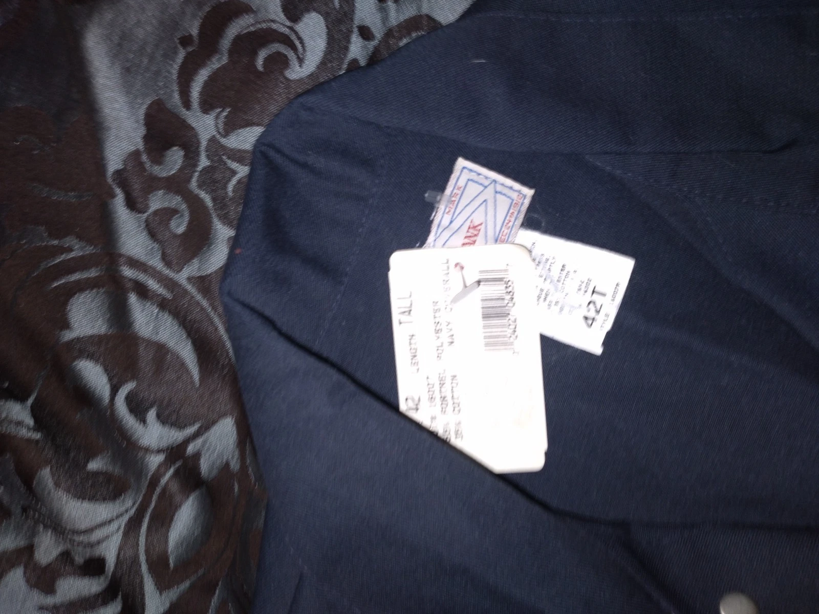 NOS New with Tag Vintage Big Yank Navy Blue Coveralls 42T Michael Myers - product detail image 6