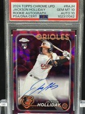 2024 Topps Chrome Update Jackson Holliday Rookie Autograph /299 PSA 10/10