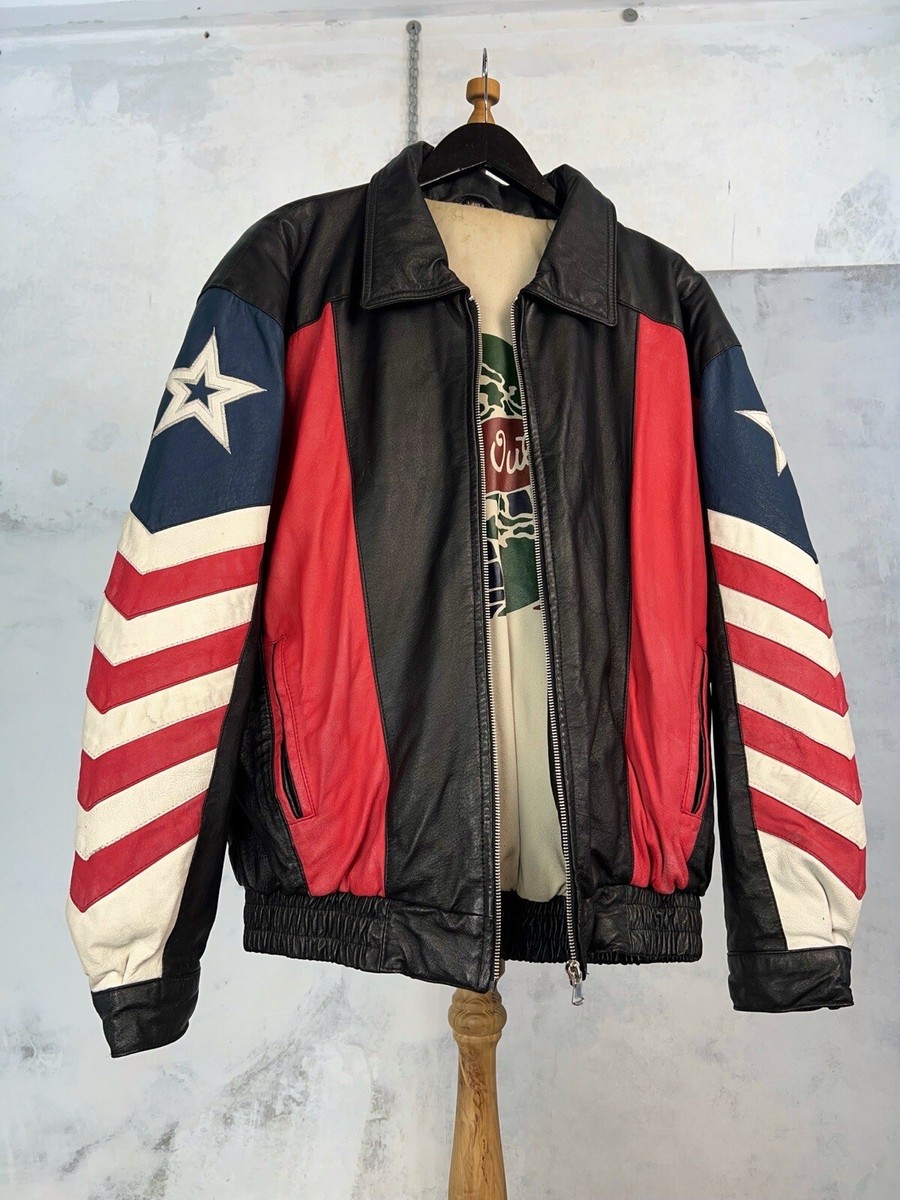 Vintage USA Bald Eagle Big Logo Leather Jacket Size M - L | eBay Vintage USA Bald Eagle Big Logo Leather Jacket Size M - L | eBay
