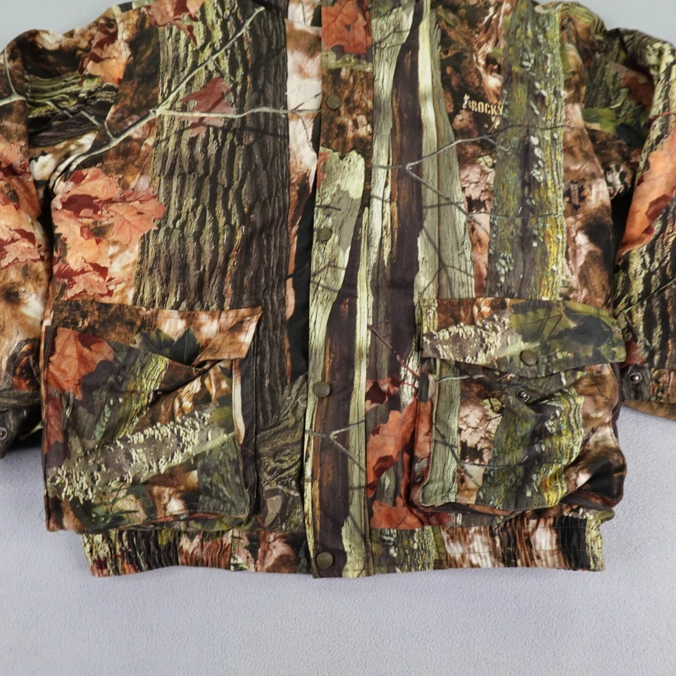 Rocky Jacket Mens Large Brown Realtree Backland Adrenaline Quilted Hunting Coat - Image 3 of 4