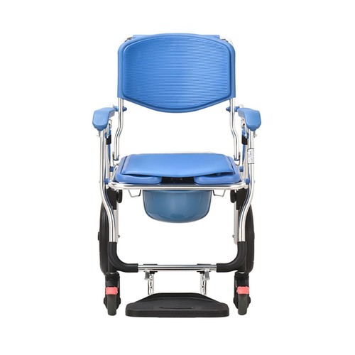 330LBS Elderly Toilet Chair Bathroom Shower Chair Mobile Stool Pregnant Woman - Picture 3 of 9