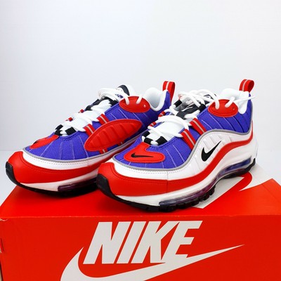 Nike Air Max 98 Womens Sneakers Size Us 8 Psychic Purple University Red Rrp 250 Ebay