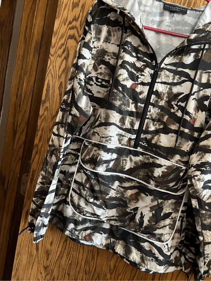 No Boundaries Patterned Pullover Windbreaker/ Jacket Mens Size Medium
