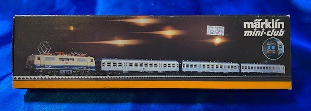 Vintage Marklin Mini Club 8101 Train Set Z Gauge DB 111 Electric