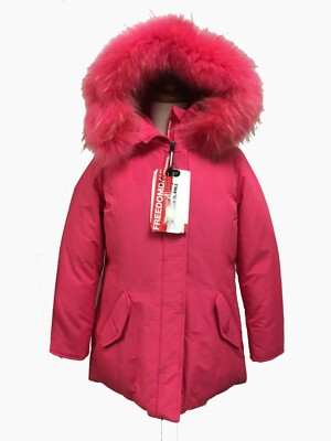 FREEDOMDAY PARKA FUCSIA CAPPUCCIO CON PELO MODELLO LOSANNA DA