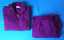 Nice Vintage Woman Blair Boutique Purple Tracksuit Windbreaker Medium Jacket Pan