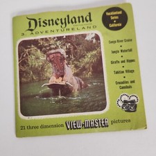 Vintage 1956 Disneyland Viewmaster Adventureland Set of 3 Reels in Envelope