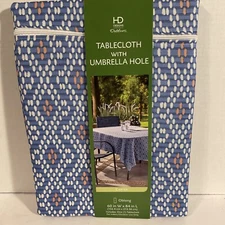 HD Designs Outdoors Tablecloth Oblong 60” X 84” 100 % Polyester Carter Design